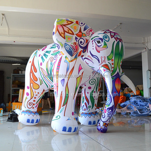 Giant custom designed inflatable elephant animal advertising inflatables cartoon elephant model promotion