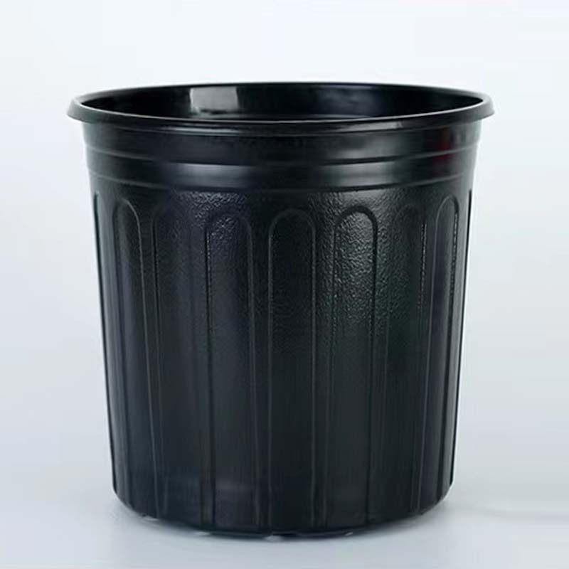 Wholesale 1 2 3 4 5-Gallon Nursery round Black HDPE Blow Molded PP Plastic Pot Eco-Friendly Outdoor Nursery Plants Pot Price