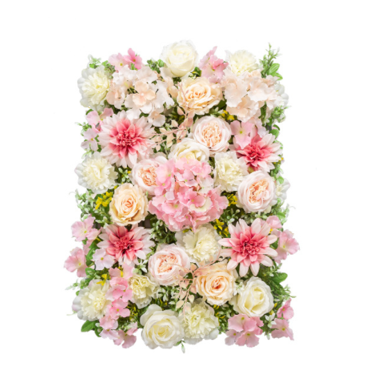 Artificial Flower Wall Panel  Rose Backdrop Wall for Wedding