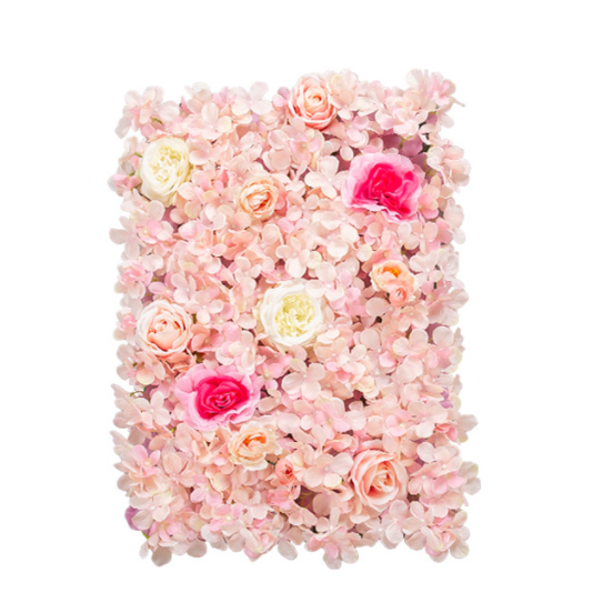 Artificial Flower Wall Panel  Rose Backdrop Wall for Wedding