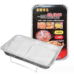 Factory Supply Disposable Portable BBQ Charcoal Grills Ovens Stainless Steel Grills Carbon Grills for Outside and Camping