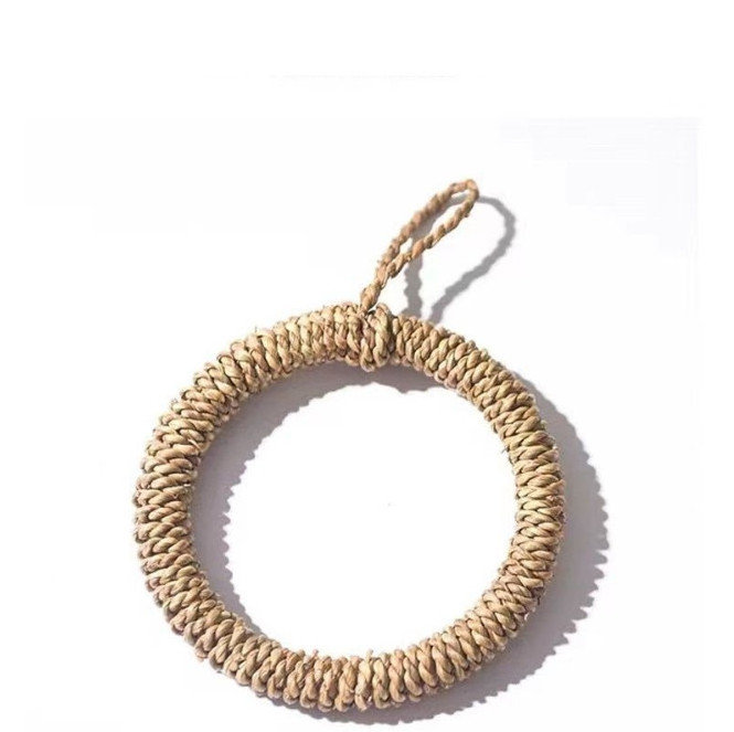 Hand-Woven Rattan Parrot Hanging Ring Bird Nest Pet Molar Stick Lizard Hammock Parrot Bird Cage Toy Bird Swing