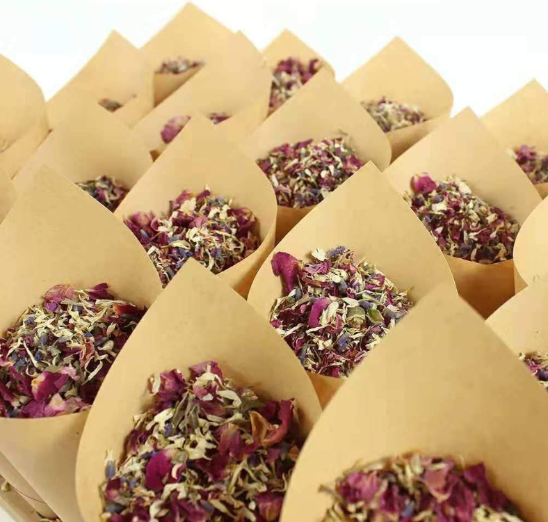 Hot Sale Natural Dried Flower Petals Wedding Confetti Mixed Dried Rose Petals Biodegradable Flower Petal Confetti