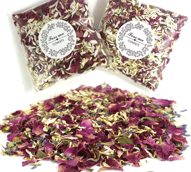 Hot Sale Natural Dried Flower Petals Wedding Confetti Mixed Dried Rose Petals Biodegradable Flower Petal Confetti