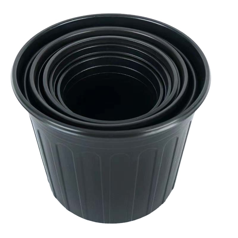 Wholesale Cheap 1 2 3 5 7 10 Gallon Black Plastic Pot Outdoor Garden Flower Nursery Plant Bonsai Plastic Pot for Sale