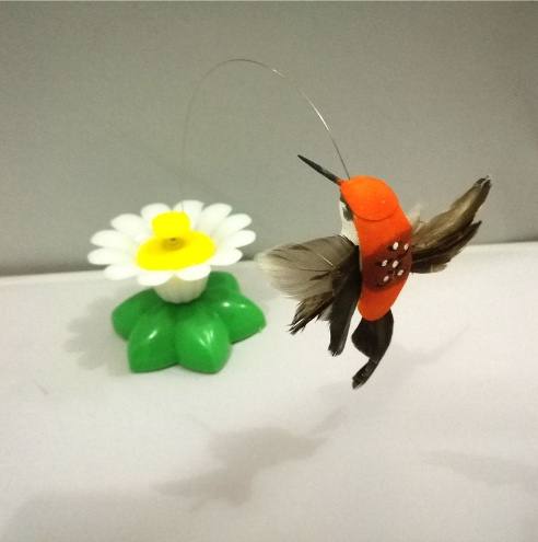 Cat Toy Electric Rotating Fluttering Artificial Butterfly Hummingbird Bee for Interactive Cat Teaser Cat Wand