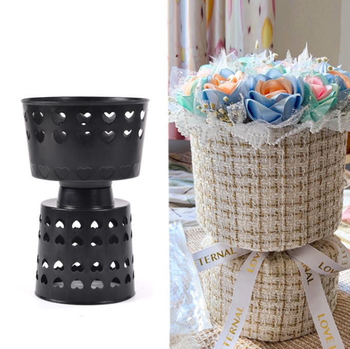 Flower Wrapping Artifact Flower Packing Material Plastic Flower Bouquet Base Stand Bouquet Liner Base Holder