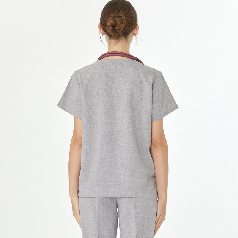 Scrubs Medical Workwear Micro STRETCH Nursing Uniforms Hospital Doctors Nurses Women Men Cotton Linen Clinical Sanitary Outfits