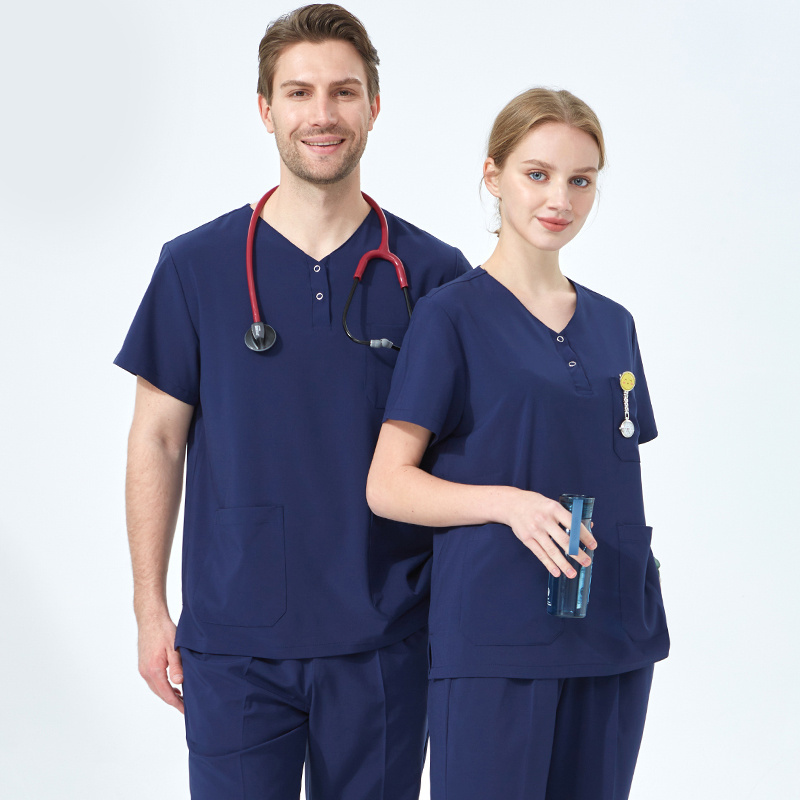 Hot Sale Hospital Uniform Nurse Dental Pediatric Clothing Professional Hospital Dental Clinic Workwear Stretch Surgeon Uniforms