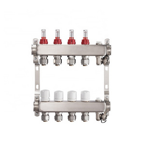 Stainless Steel Collectors Manifold With Flow Meter For Under Floor Heating System BJ35003