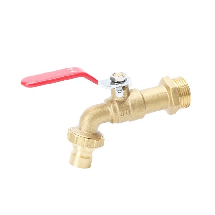 OEM Hot Sale Durable Brass Nickel Plated Water Tap Faucet Lockable Bibcock For Pipe System BJ33013