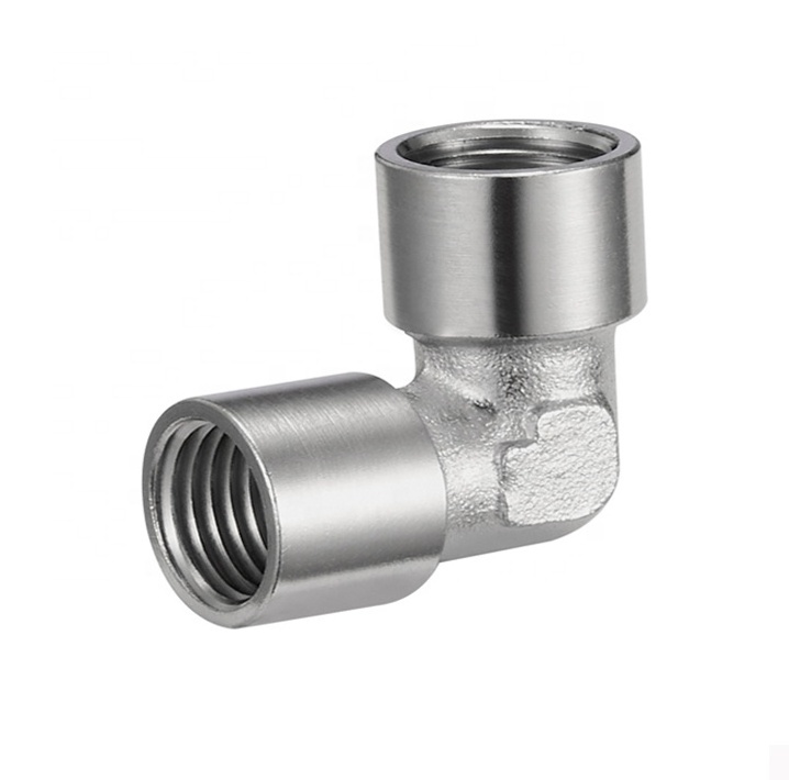 Metal Hose Connector Pipe Brass Forged Nickel Plated Push Fittings BJ55015