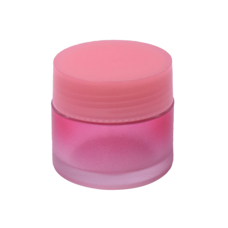 facial cream containers think wall plastic lip scrub jar 5ml 10ml 15ml 30ml 50ml 100ml petg jar pink cosmetic jar with lids