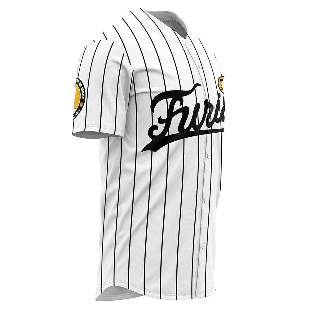 2024 New Design High End Quality Unisex The Warrior Furies Baseball Movie Jersey Stitched Pinstriped Costume Embroidered Jersey