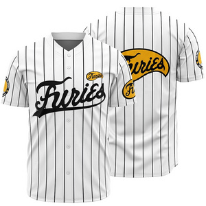 2024 New Design High End Quality Unisex The Warrior Furies Baseball Movie Jersey Stitched Pinstriped Costume Embroidered Jersey