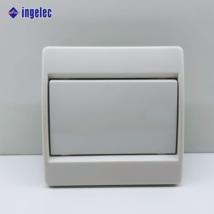 White wall switch European standard light switch Germany Russia 10A 220V switch