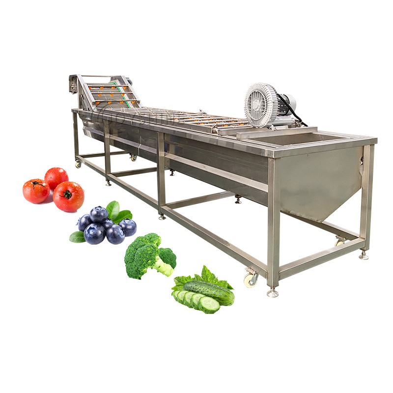 Widely Used Mango Citrus Avocado Fruit Sterilizing Bubble Washing Waxing Grading Processing Machine