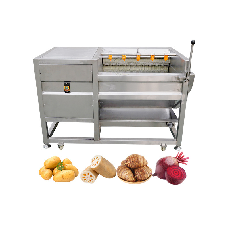 Factory supply Joyshine brand Potato roller brush cleaning machine for fruit and vegetable commercial potato peeler machine