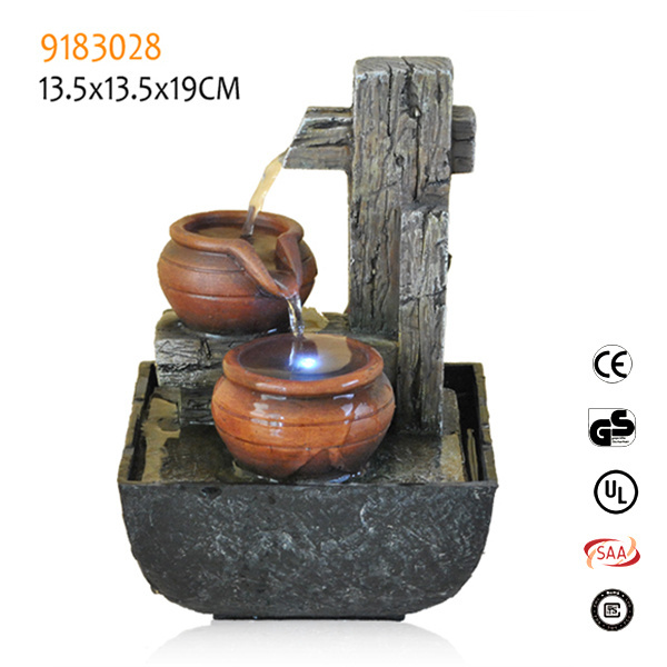 High quality custom decorative teapot resin indoor ganesh water fountain