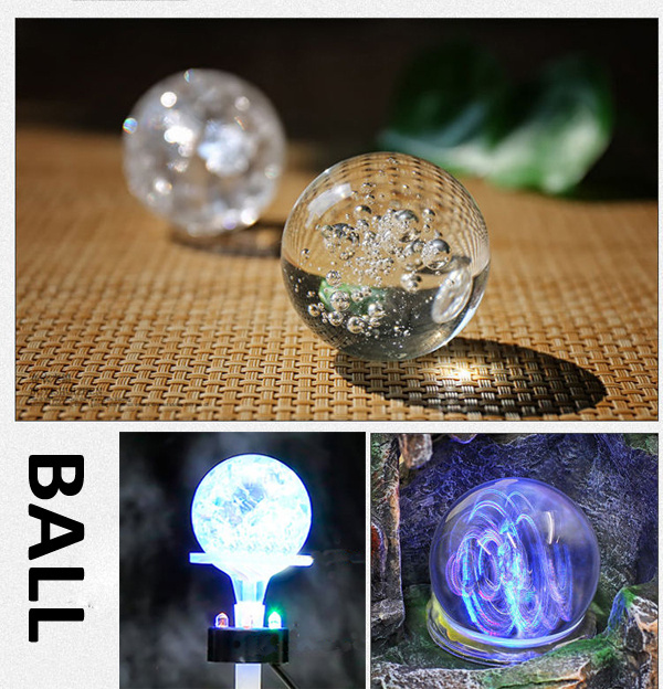 Wholesale crystal crafts crystal glass ice crack bubble ball transparent ball Fountain accessories