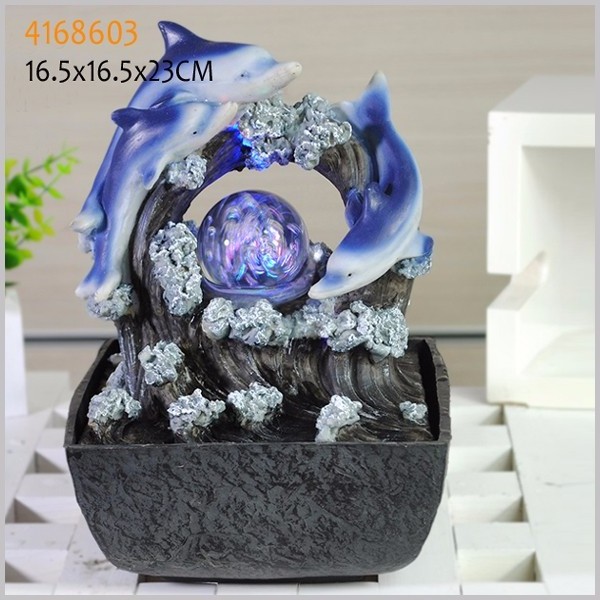 2018 polyresin dragon sculpture water fountain