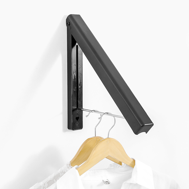 Magical Wall Hanger Invisible Retractable Indoor Clothes Hanger Folding Kitchen Drying Stand Rack Hanging Holder Organizer Metal