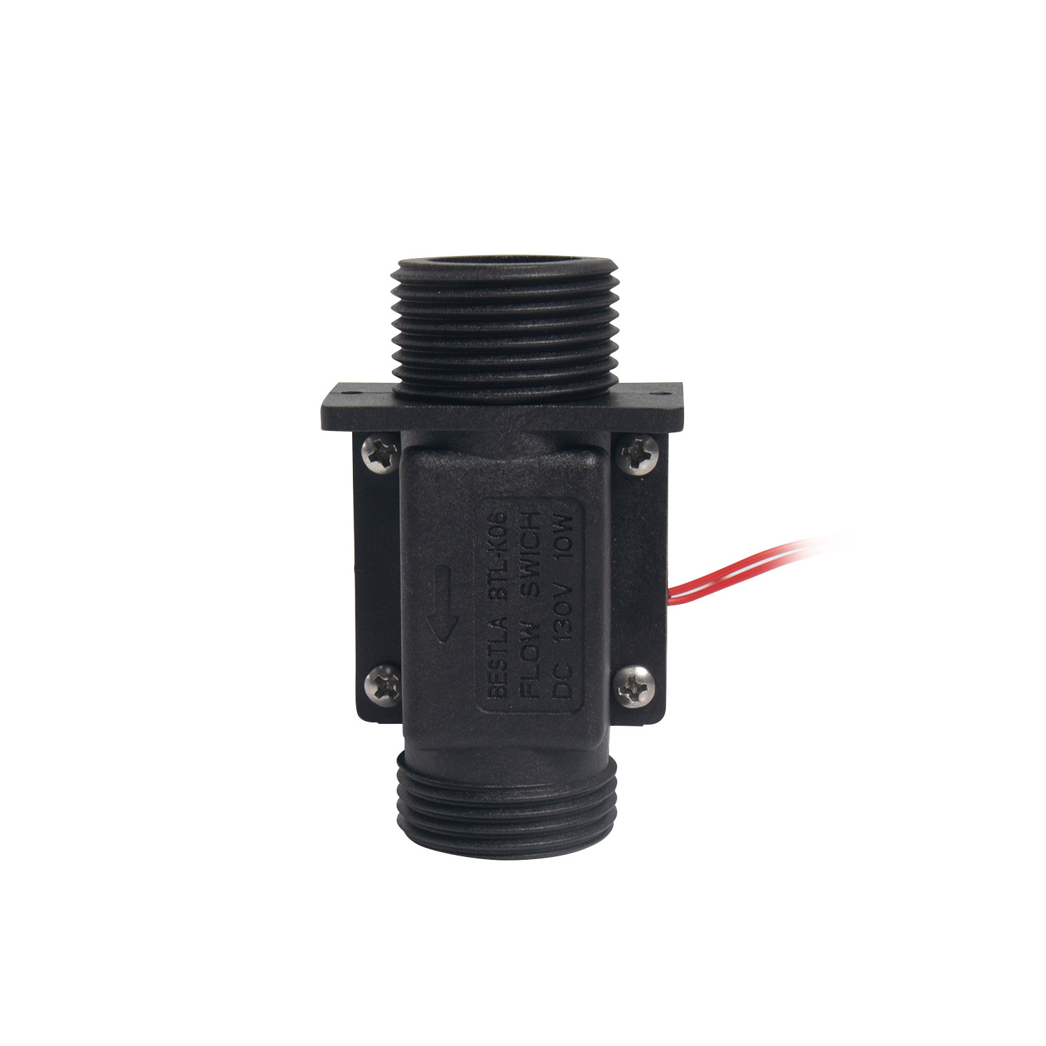 Nylon Plastic Water Flow Switch Magnetic Liquid Water Flow Meter Water Control For Heater Pump 10w-130V with 2 Wires