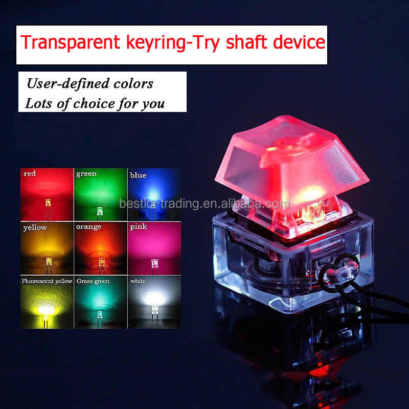 Cherry MX Keychain Switch Tester Keyboard Gateron Colors Razer Cherry Profile Transparent Keycap keychain custom logo printing