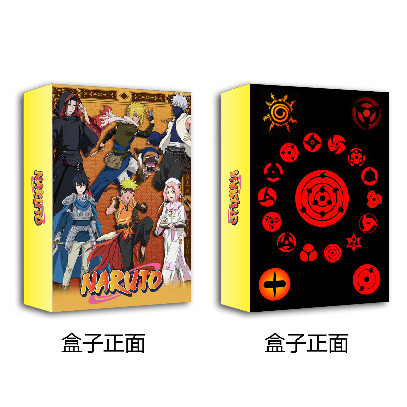 4 Design Anime 54pc/bag Jojo Luffy Kakashi Genshin Impact Custom Playing Cards Double side Printing Custom Playing Card with Box