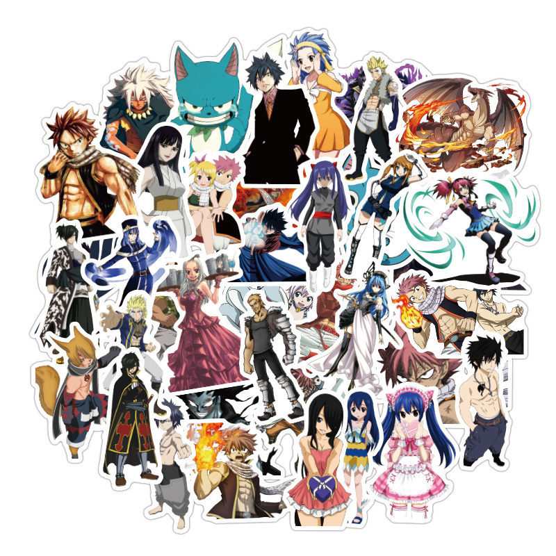 50 pcs/pack Anime Stickers DBZ My Hero Academia Sailor Moon Luffy Sanji For Car Laptop Bicycle Motorcycle PS4 Phone