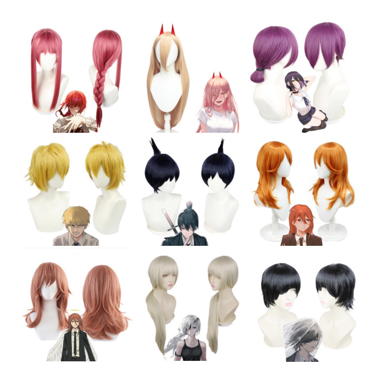 10 Styles Anime Cosplay Wig Japan Anime Chainsaw Man Makima Reze Hayakawa Aki Wigs