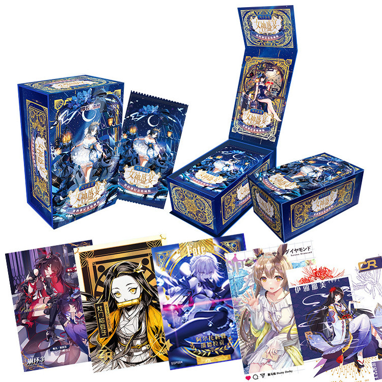 52 Designs Anime Game Video Goddess Story Playing Card Sexy Anime Girls Collection Card Cool Beautiful Girl Cosplay Gilding Card