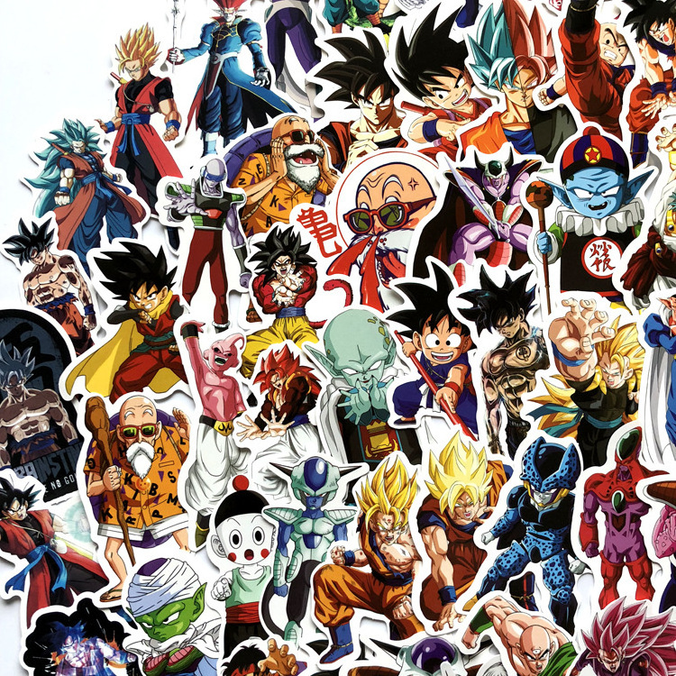 100 pcs new design Waterproof Stickers Japanese anime cartoon refrigerator phone Laptop stickers