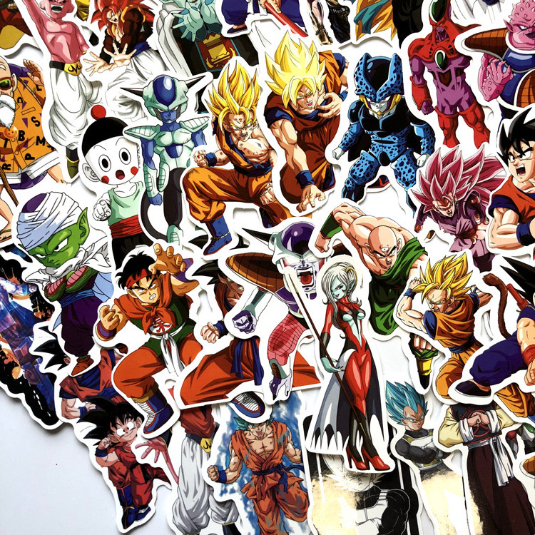 100 pcs new design Waterproof Stickers Japanese anime cartoon refrigerator phone Laptop stickers