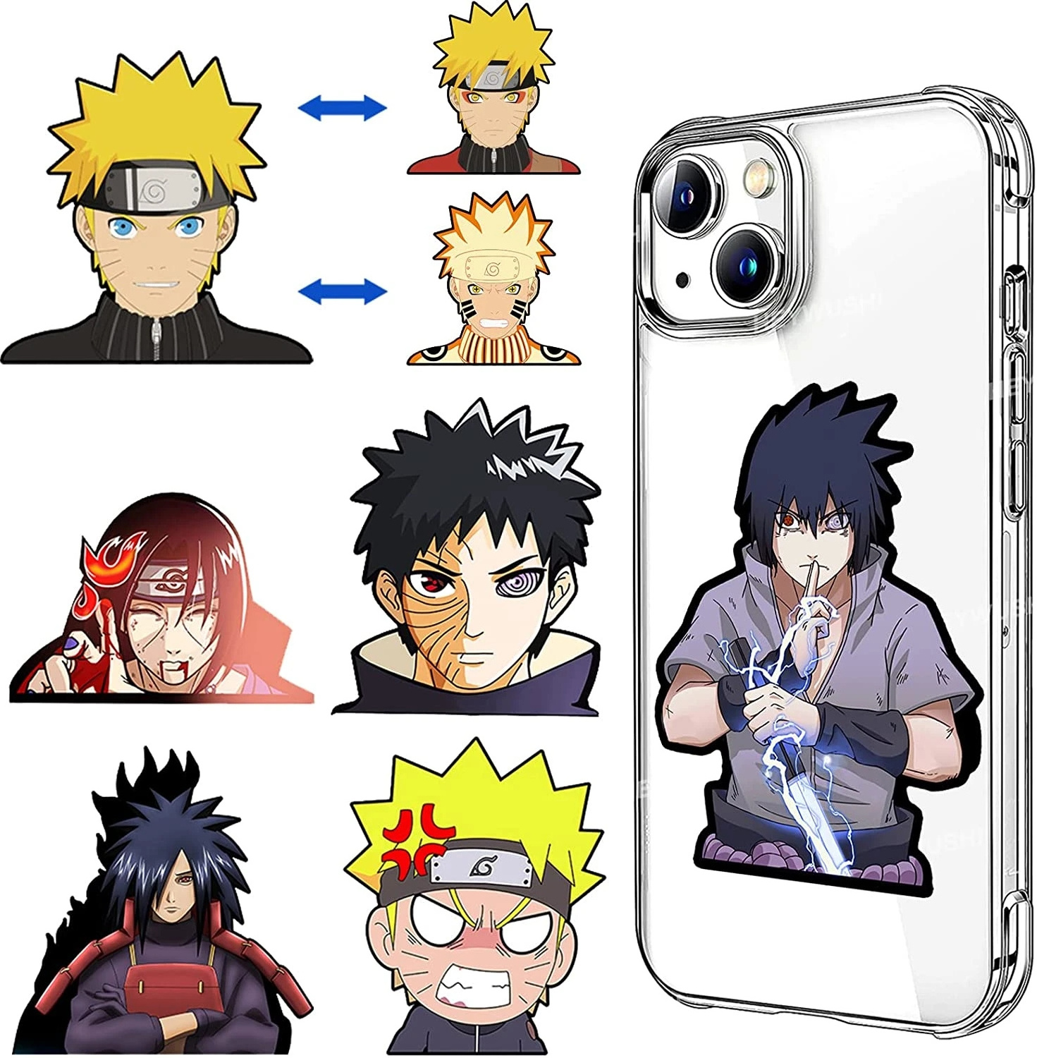 300 designs  3d Anime Demon slayer DBZ Phone Sticker Adhesive Lenticular Motion stickers Decals for Phone Cup Laptop Gift