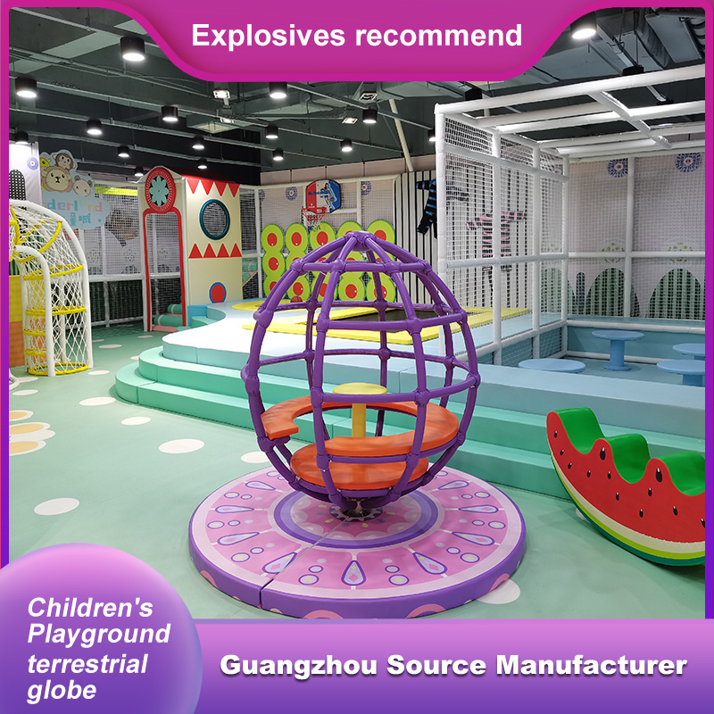 Kids Play Area Indoor Playground Equipment Electric Rotatable Games Soft Play Merry Go Round for Indoor Playground