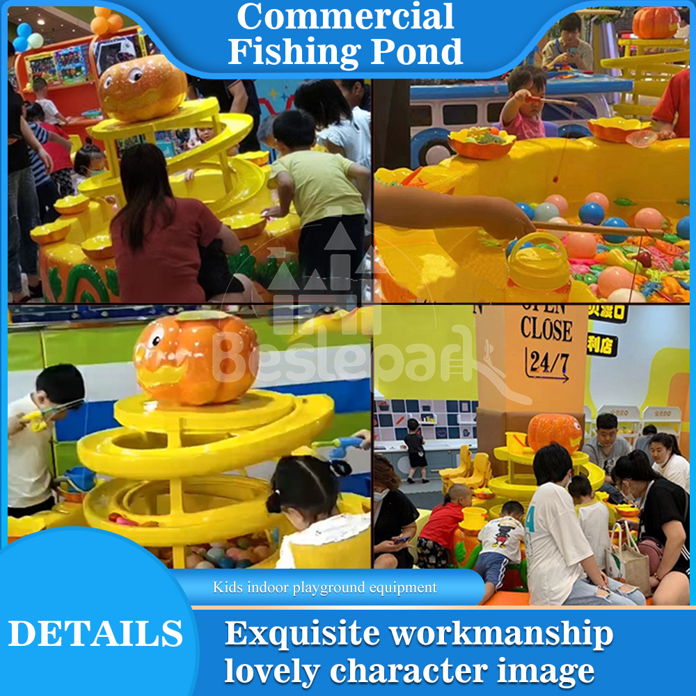 Amusement Equipment Fiberglass Fishing Pond Pool Games Halloween Pumpkin Fishing Pond