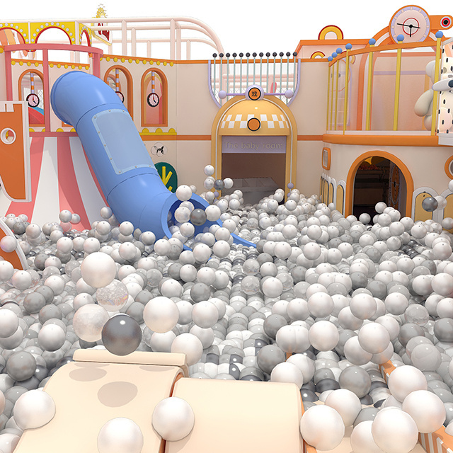 Professional Manufacturer Customized Themed Park Amusement Playground Indoor with Slides Soft Play Ball Pit for Kids