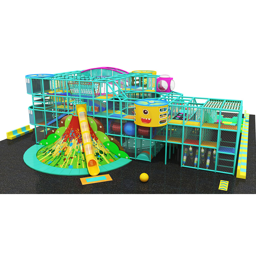 Commercial Playgrounds Kid Soft Play Equipment Indoor Playground with Big Slides for Sale