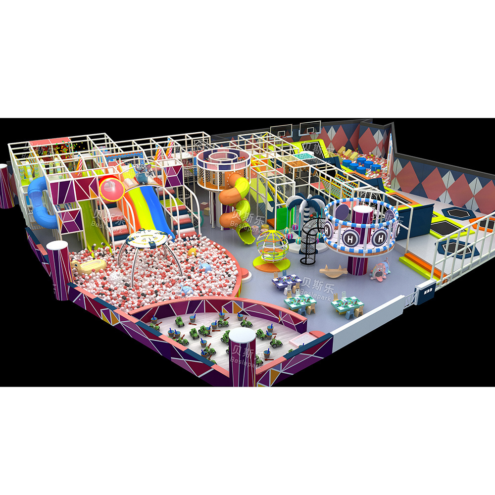 Commercial Indoor Playgrounds Merry Go Round Softplay Equipment Trampoline Slides Playground Indoor Play Ground Structure