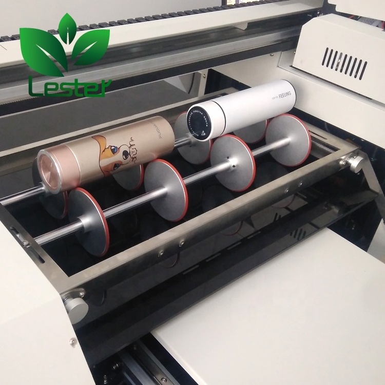 LSTA2A1-341 DTF High-end 6560 Rotary UV Cylinder Bottle Printer Inkjet Printing Machine Support 2 pcs of bottles printing