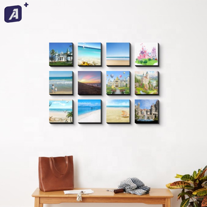 8x8 inch Gallery Perfect Gallery Wall Kit Square Photos with Removable Adhesive Picture Frame Set