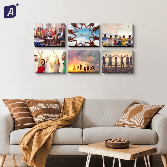 New Arrival Material Frameless Restickable Photo Tiles Wall Mounting Mixtiles Picture Frames