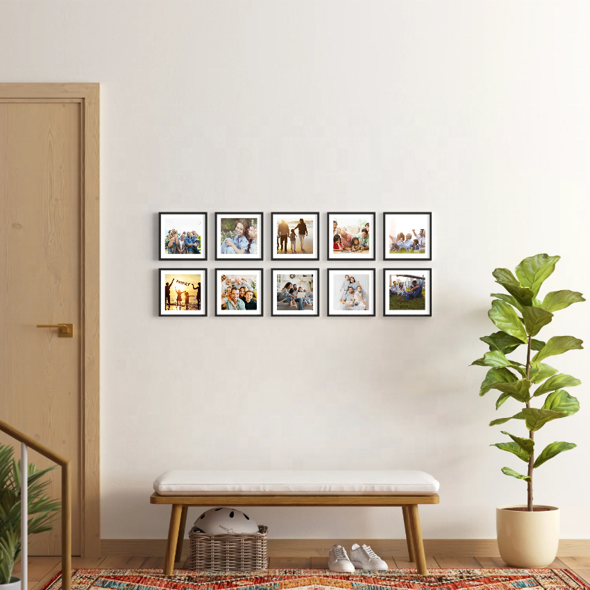 6 pcs Pack New Version Mixtiles 8x8inch Restickable Photo Frames with Removal Tapes on the Back