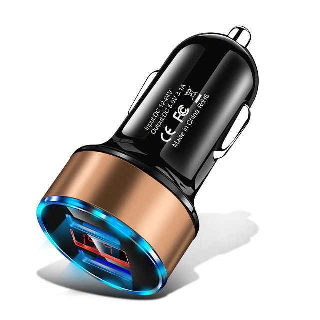 Bestone Multi Portable 2 Usb Phone Car Charger 20w 2 Port Usb Qc3.0 Mobile 2 in 1 Dual Fast Charging Car Charger