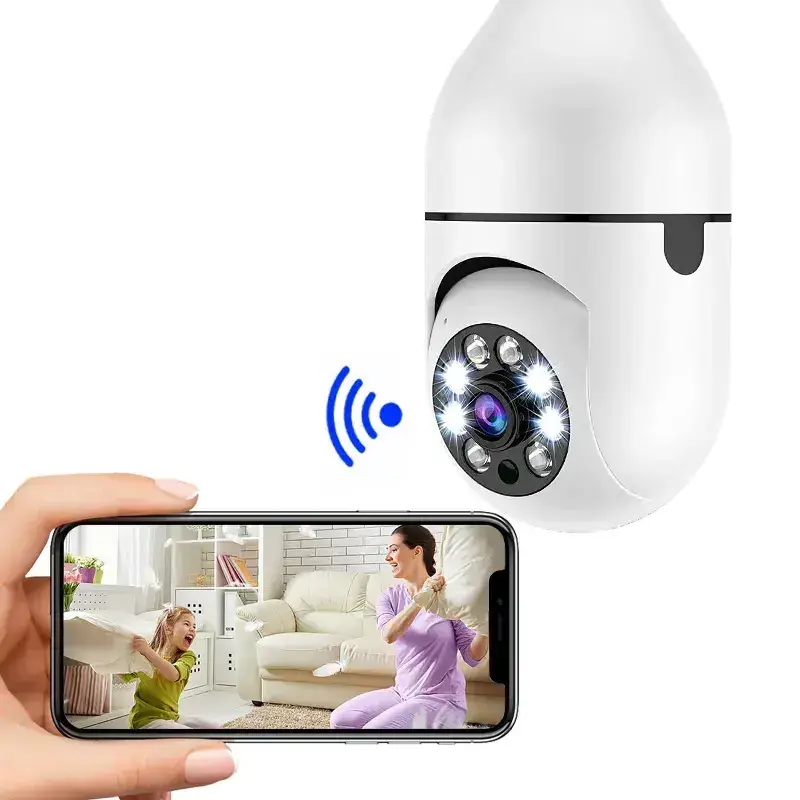 High Quality Hot Sell 5G Light Bulb Surveillance Camera Smart Camera Home Security Wireless Camera