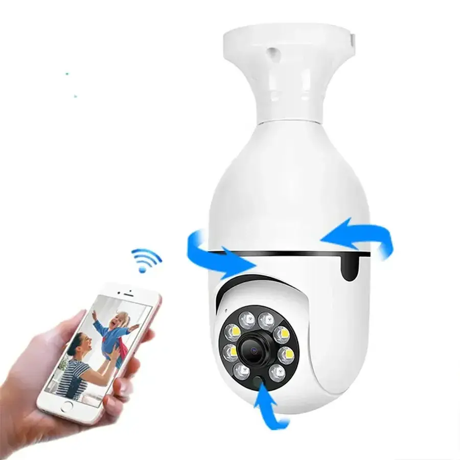 High Quality Hot Sell 5G Light Bulb Surveillance Camera Smart Camera Home Security Wireless Camera