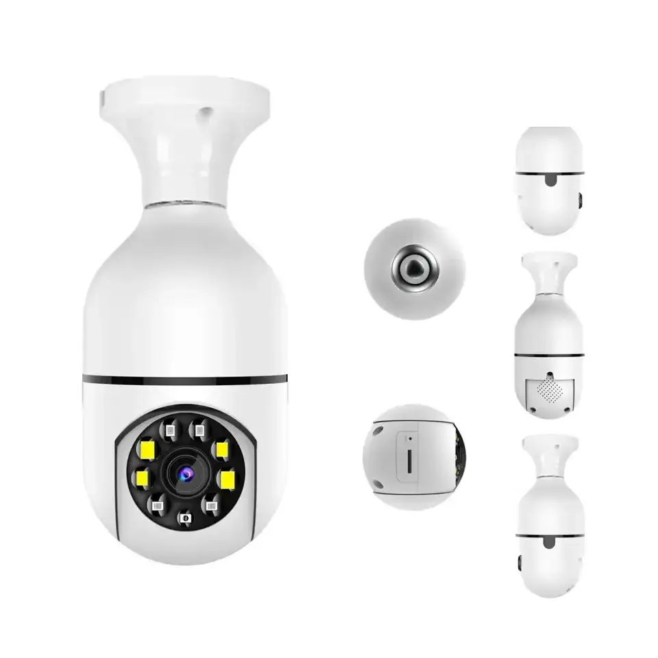 2024 Factory 1080P Home Smart Wireless Surveillance Light Bulb Camera Wireless 360 Degree Blub Camera