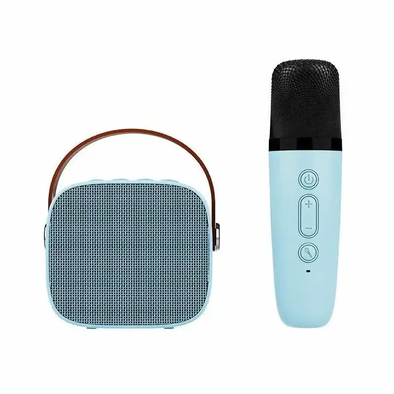 2024 Household Outdoor Party Microphone Handheld Speaker Wireless Mini Portable Karaoke Speaker With Microphone