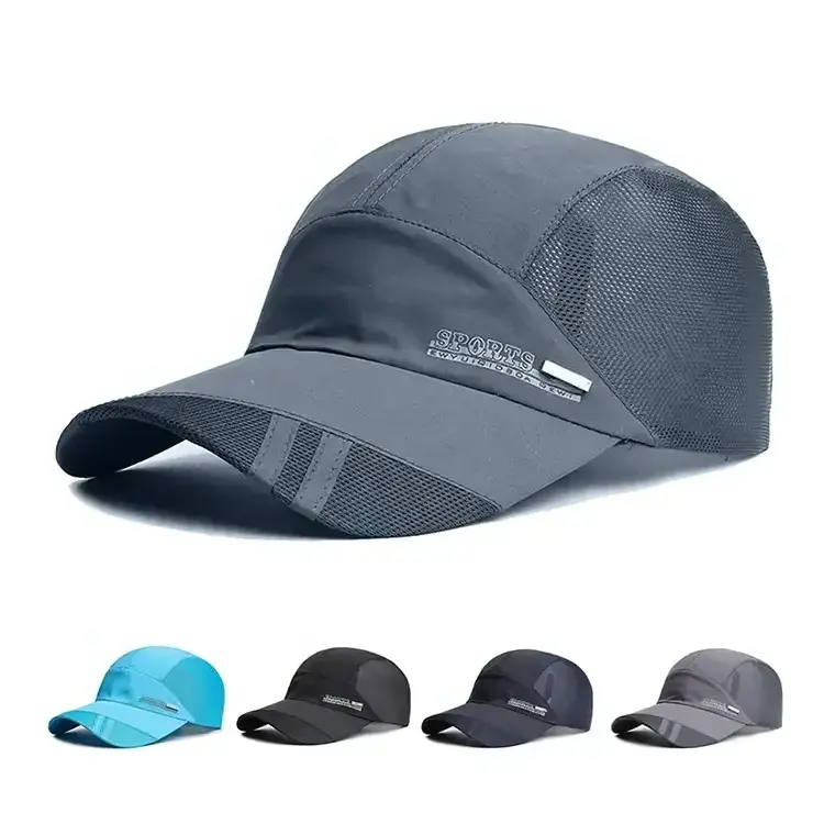 Summer Lightweight Quick Dry Running Hat Mesh Cycling Hiking Sports Hat Breathable Mesh Baseball Cap